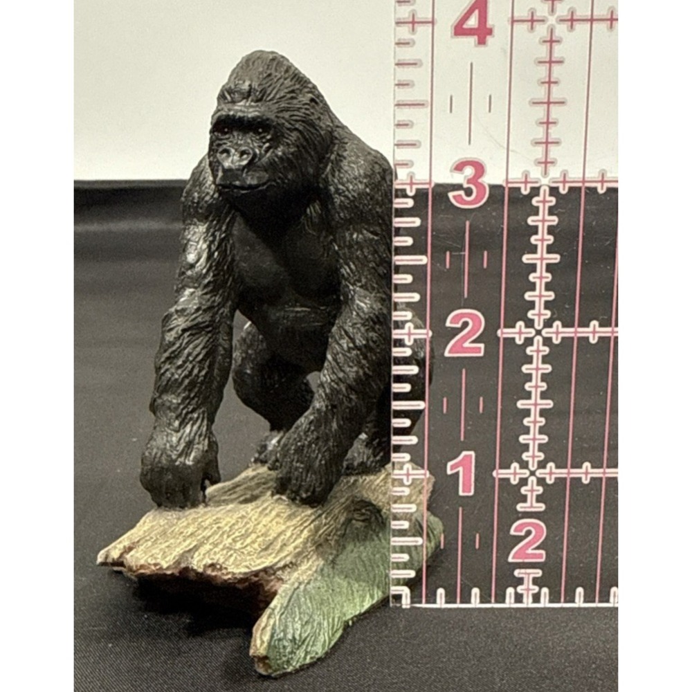 Franklin Mint Gorilla Sculpture Wildlife Collection 4in Black 1987 Silverback - Picture 11 of 11